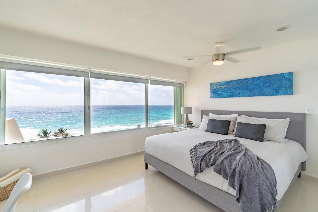 Ocean View Three Bedroom, Three Story Penthouse By The Beach Cancun Bagian luar foto