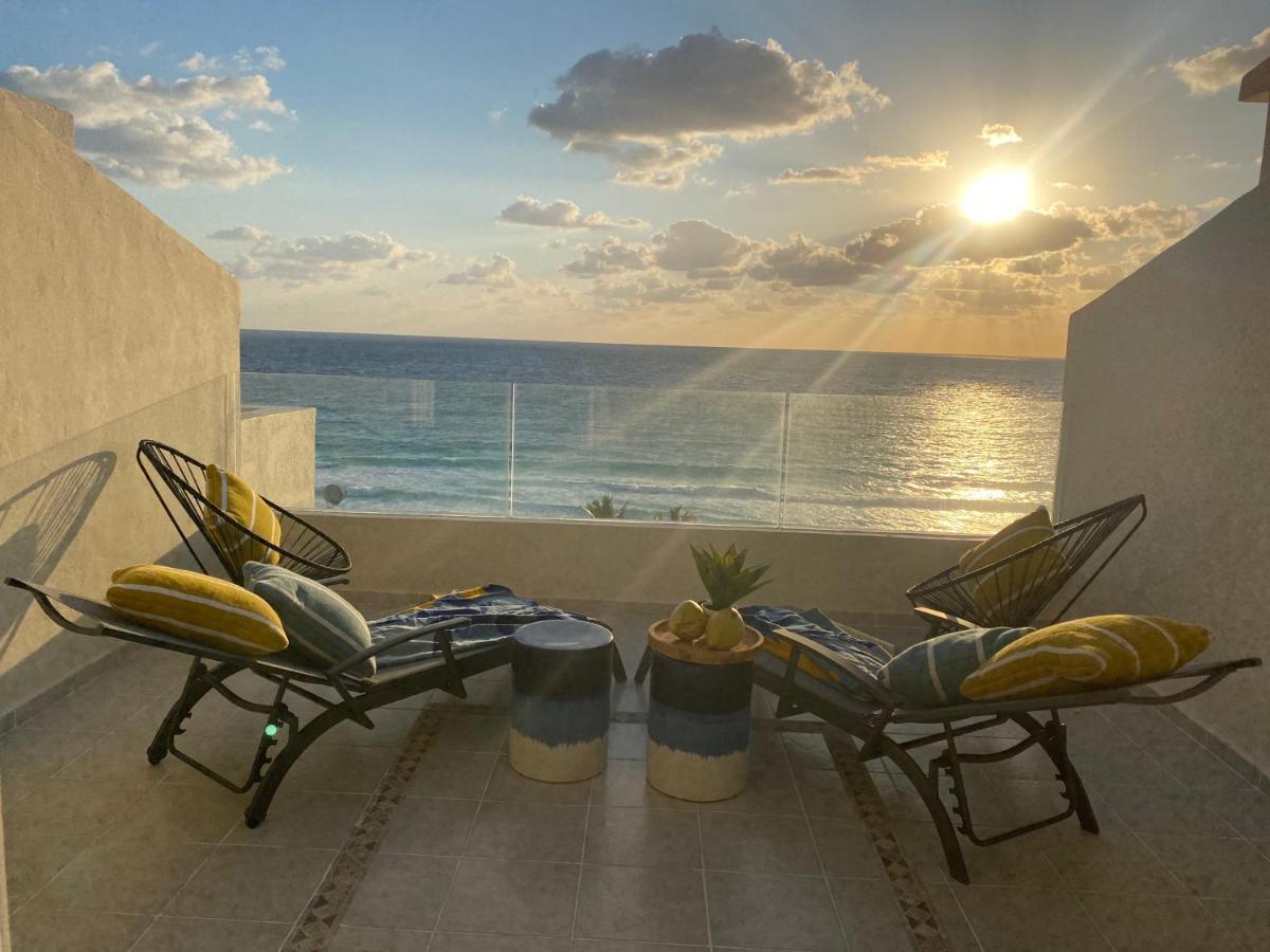 Ocean View Three Bedroom, Three Story Penthouse By The Beach Cancun Bagian luar foto